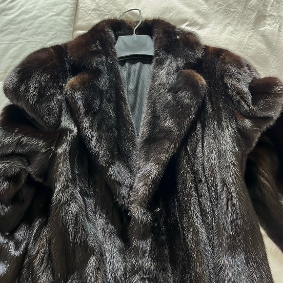 Women’s Vintage long mink coat - Picture 7 of 14